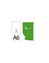 BLOC NOTAS PERFORADO A6 AP.80 H LISO 2