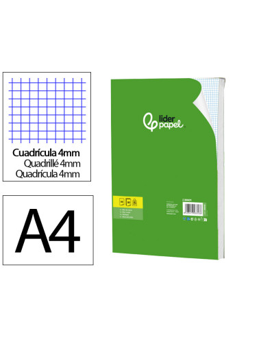 BLOC NOTAS PERFORADO A4 AP. 80H. LISO