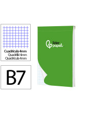 BLOC NOTAS LIDERPAPEL 88X125MM 4MM 80H. 60GR. PERFORADO