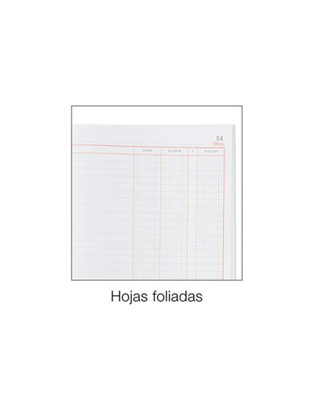 LIBRO MIQUELRIUS CARTONE 3086 4º APAISADO 100 H.CUENTAS CORRIENTES DE