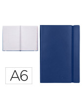 CUADERNO GRAP. LIDERPAPEL INDICE A6 4MM 120H. 70GR. AZ. C/GOMA