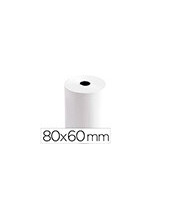 ROLLO SUMADORA TERMICO Q-CON.80MM ANCHO X 60MM DIAMETRO PAPEL 70 G/M2 2