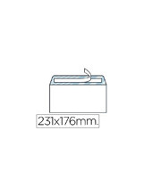 SOBRE N.12 BLANCO 4º 176X231 MM TIRA SILICONA CAJA 500 UDS. 2