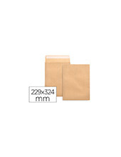 SOBRE LIDER.BOLSA N 7 KRAFT DIN C4 229X324MM TIRA SILICONA 25UD. 2