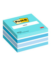 BLOC NOTAS ADH. POST-IT 76X76MM CUBO 450H. AZ. PASTEL
