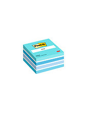 BLOC NOTAS ADH. POST-IT 76X76MM CUBO 450H. AZ. PASTEL 2