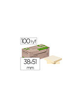 BLOC NOTAS ADH. QUITA PON Q-CON.38X51MM 100%  RECICLADO AM. CAJA CAR 2