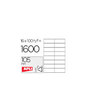 ETIQUETA ADH. APLI 1274 105X37MM 100H. 2