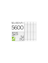 ETIQUETA ADH. Q-CON. 52,5X21,2MM 100H. 2