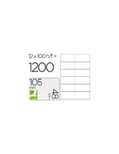 ETIQUETA ADH. Q-CON. 105X48MM 100H. 2