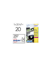 ETIQUETA ADH. AVERY L4775-20 210 X 297MM POLIESTER BL. 20UD. 2