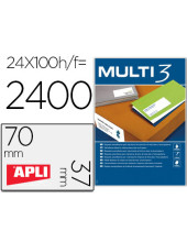 ETIQUETAS ADH.  MULTI 3 4704 70X37MM 100H.