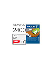 ETIQUETAS ADH.  MULTI 3 4704 70X37MM 100H. 2