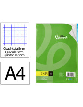 REC.DIN A4 120 H CUADRO 5 MM 4 TAL.SIN MARGEN BANDAS 5 COL.PAPEL 70 G