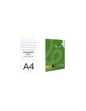 RECAMBIO LIDER.A4 100H.100G RAYADO HORIZONTAL 4A BANDAS 5 COL 2