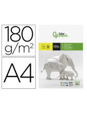 CARTULINA DIN A4 BLANCO 180 GR PAQUETE 100 H