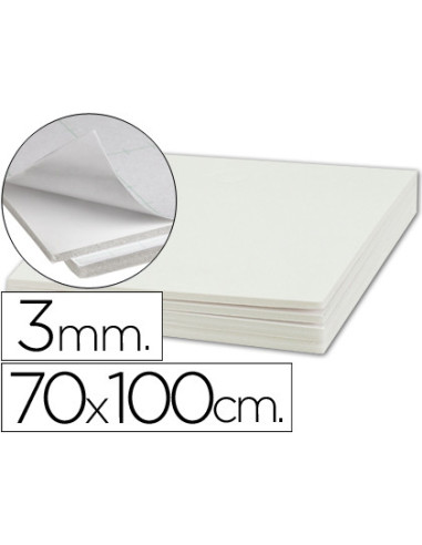 CARTON PLUMA ADH.1 CARA 70X100 CM ESPESOR 3 MM