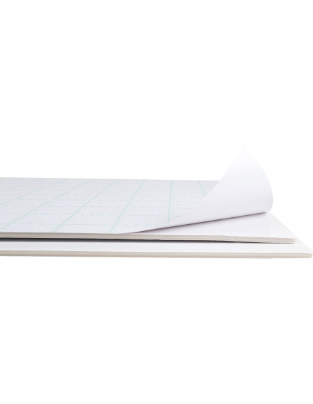 CARTON PLUMA ADH.1 CARA 70X100 CM ESPESOR 3 MM