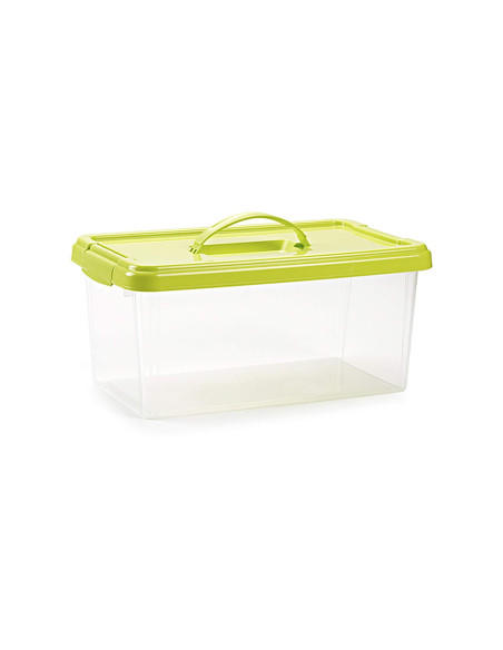 CAJA MULTIUSOS PLASTICO 10 L N 24 T.DE ASA 385X230X175 MM