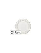 PLATO FIBRA NATURAL NUPIK BIODEGRADABLE BL.17 CM MICROONDAS 50 UD. 2