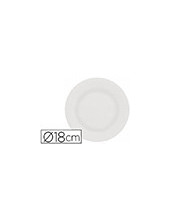 PLATO PAPEL RECICLABLE BL.18 CM PAQUETE 100 UD. 2