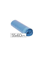 BOLSA BASURA MESAC-20 AZUL CIERRA FACIL 55X60 GALGA 120 ROLLO 20 UDS. 2