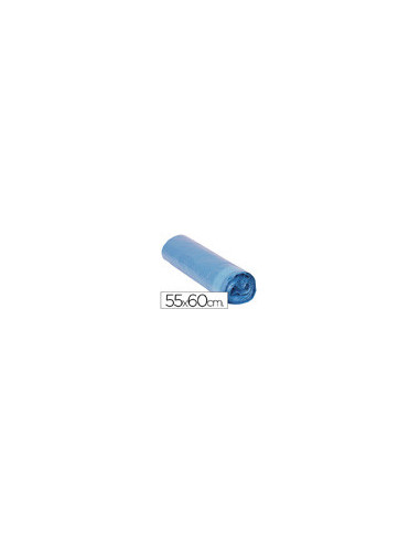 BOLSA BASURA MESAC-20 AZUL CIERRA FACIL 55X60 GALGA 120 ROLLO 20 UDS.