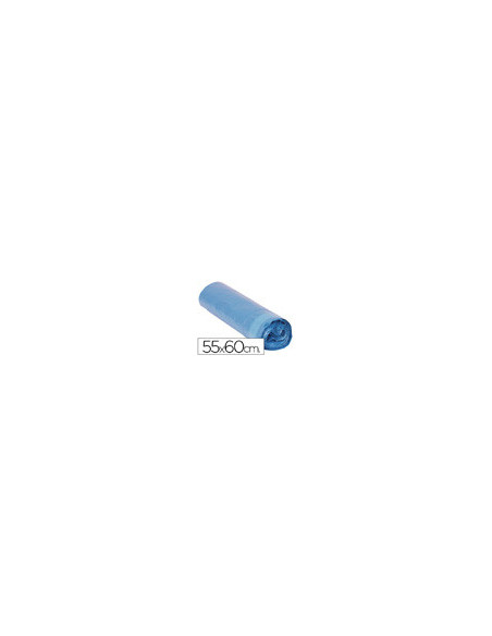 BOLSA BASURA MESAC-20 AZUL CIERRA FACIL 55X60 GALGA 120 ROLLO 20 UDS.