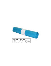 BOLSA BASURA INDUSTRIAL AZUL 70X90CM GALGA 110 ROLLO DE 10 UNIDADES 2
