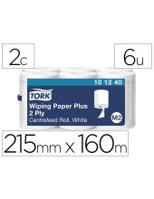 PAPEL SECAMANOS TORK EXTRA ANCHO 215MM.LARGO 160 MT 2 CAPAS M2 PQ.6UD