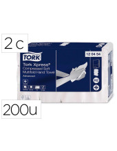 TOALLA PAPEL ENGARZADA 2 CAPAS 8,5X21,2 CM 136UD.PARA DISPENSADOR H2