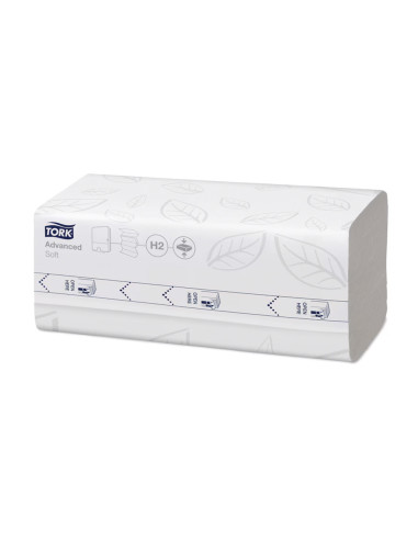 TOALLA PAPEL ENGARZADA 2 CAPAS 8,5X21,2 CM 136UD.PARA DISPENSADOR H2