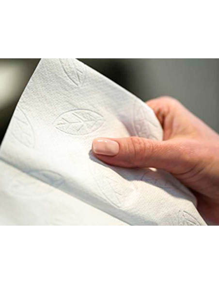 TOALLA PAPEL ENGARZADA 2 CAPAS 8,5X21,2 CM 136UD.PARA DISPENSADOR H2