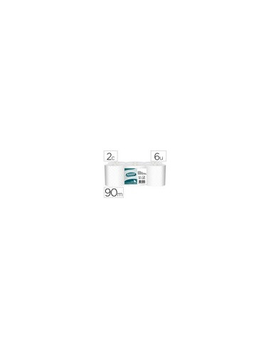 PAPEL SECAMANOS AMOOS INDUSTRIAL 2 CAPAS 32G/M2 BL.90MT.PAQ 6 ROLLOS