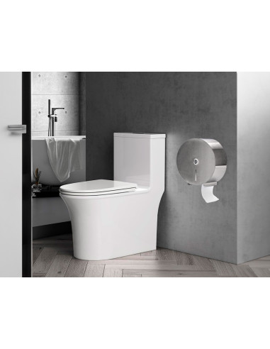 DISPENSADOR Q-C/PAPEL HIGIENICO JUMBO ACERO INOXIDABLE 115x254x265 MM