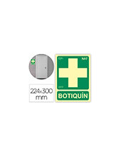 PICTOGRAMA ARCHIVO 2000 BOTIQUIN PVC VE. LUMINISCENTE 224X300MM 2