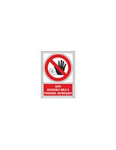 PICTO SEÑAL ACCESIBLE SOLO PERSONAL AUTO.PVC 245X345 MM 2
