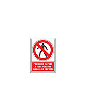 PICTO SEÑAL PROHIBIDO PASO PERSONA AJENA A PVC 245X345 MM 2