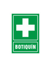 PICTOGRAMA SYSSA SEÑAL DE BOTIQUIN EN PVC 210X297 MM