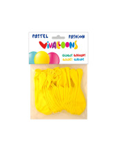 GLOBOS PASTEL AMARILLO BOLSA DE 20 UNIDADES
