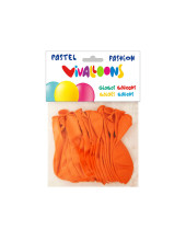 GLOBOS PASTEL NARANJA BOLSA DE 20 UNIDADES