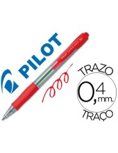 BOLIGRAFO PILOT SUPER GRIP ROJO RETR.SUJECION CAUCHO BASE ACEITE