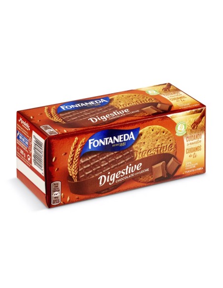GALLETA FONTANEDA DIGESTIVE CHOCOLATE LECHE FIBRA CAJA 300 GR