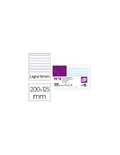 FICHA RAYADA N.4 125X200 MM PAQUETE 100 2