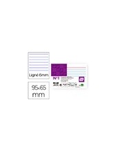 FICHA RAYADA N.1 65X95 MM PAQUETE 100 2