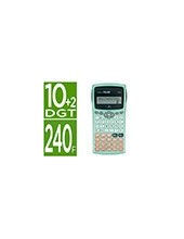 CALCULADORA MILAN CIENTIFICA M240 SILVER 2 LINEAS 240 10+2D.VE. TURQ. 2