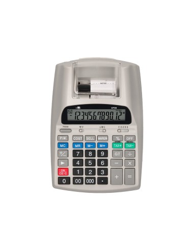 CALCULADORA  PANTALLA PAPEL 57MM 12D.IMPRES BICOLOR BL.225X158X56MM CALCULADORA  PANTALLA PAPEL 57MM 12D.IMPRES BICOLOR BL.225X158X56MM