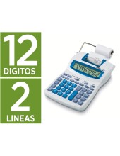 CALCULADORA IBICO 1214X LCD PAPEL 57MM 12D.IMP. BICOLOR BL./AZUL