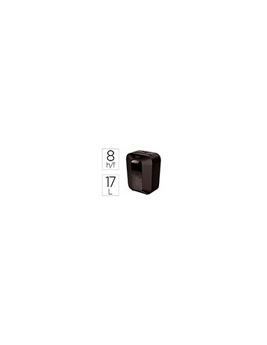 DESTRUCTORA FELLOWES LX-41 8H P4 GRAPAS CLIPS TARJETA PAPELERA 17 L