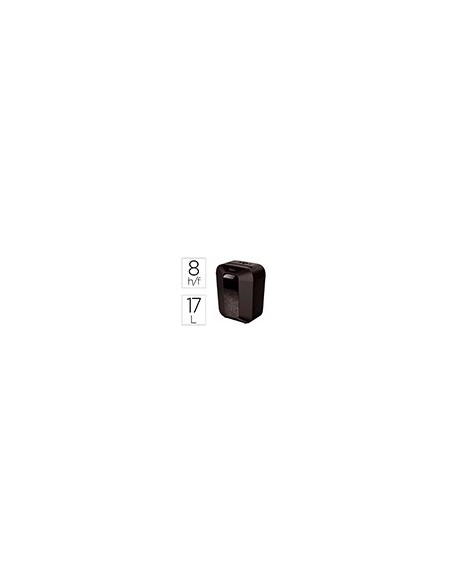 DESTRUCTORA FELLOWES LX-41 8H P4 GRAPAS CLIPS TARJETA PAPELERA 17 L